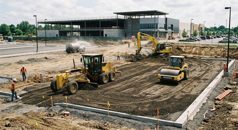 Parking Lot Excavation in Gwinnett County, GA