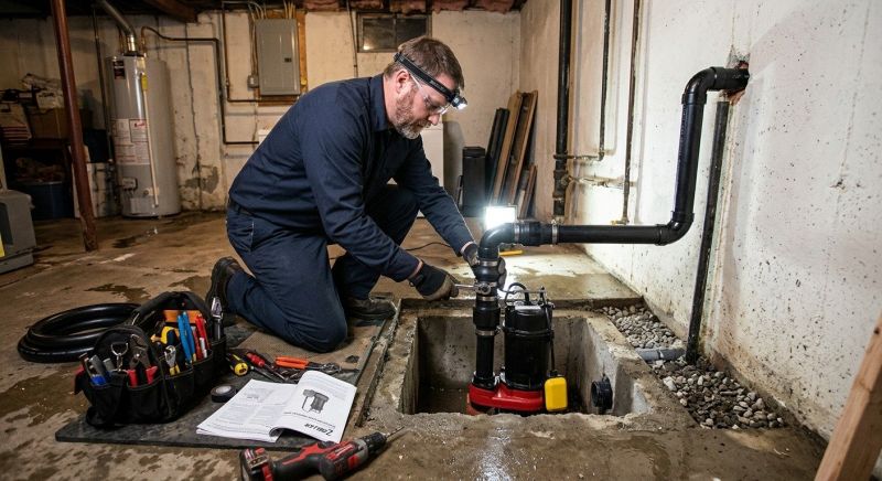 Ejector Pump Installation in West Des Moines, IA