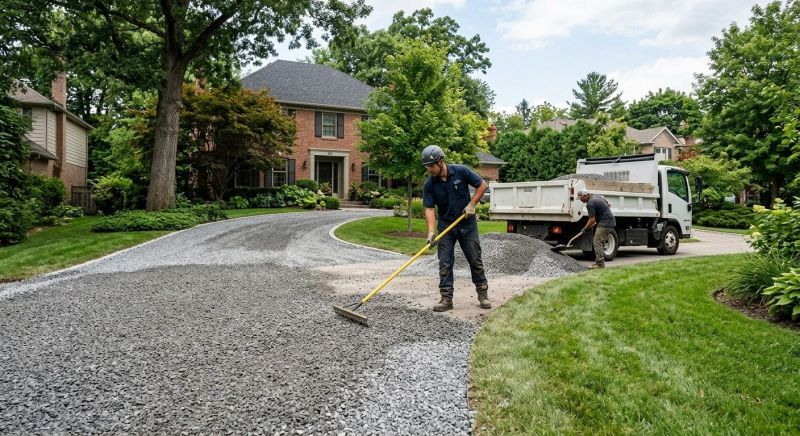 Gravel Laying in Calvert County, MD