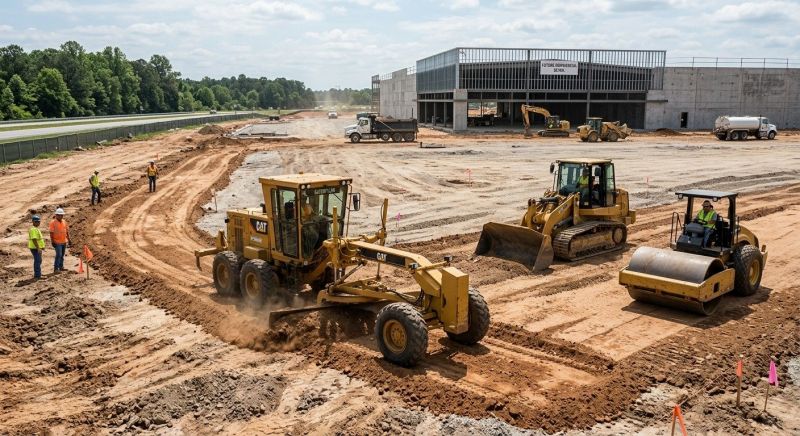 Parking Lot Excavation in Woodstock, GA