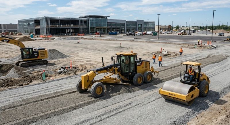 Parking Lot Excavation in South Houston, TX