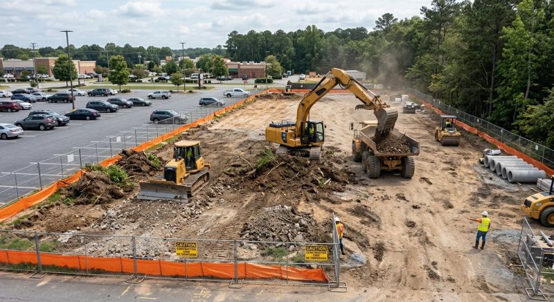 Parking Lot Land Clearing in Houston, TX