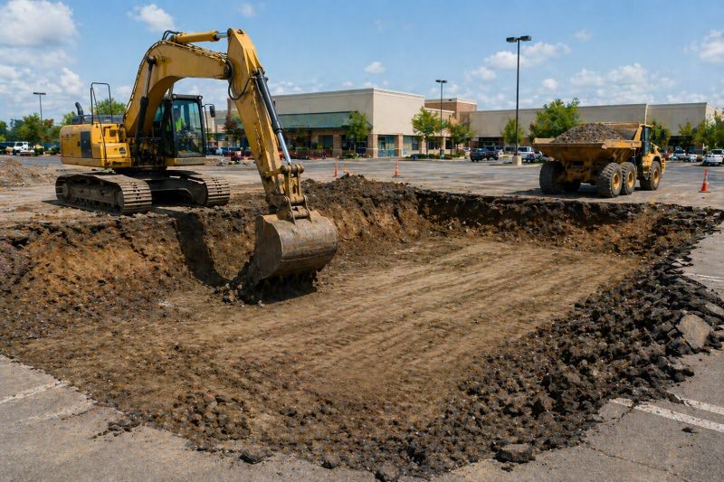 Parking Lot Leveling in Marietta, GA
