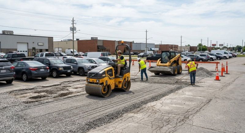 Parking Lot Leveling in Cypress, TX