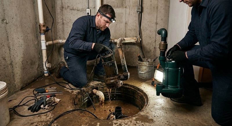 Sump Pump Installation in West Des Moines, IA